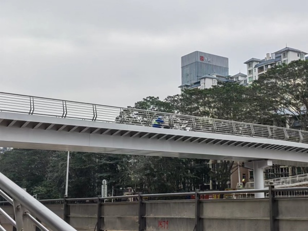 漫步惠城區(qū)天橋上，體驗不銹鋼護欄的現(xiàn)代化應用